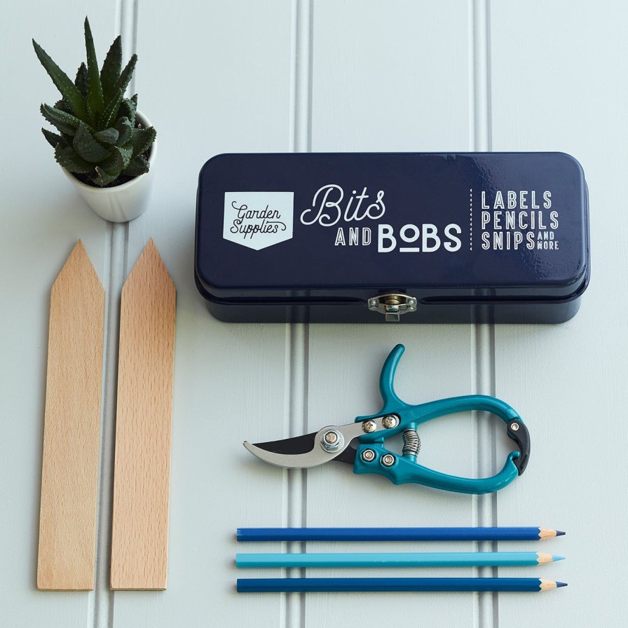 Accessories Burgon & Ball Home Storage | Bits And Bobs Storage Tin-Atlantic Blue